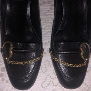 New authentic Gucci half horsebit pumps black 7B